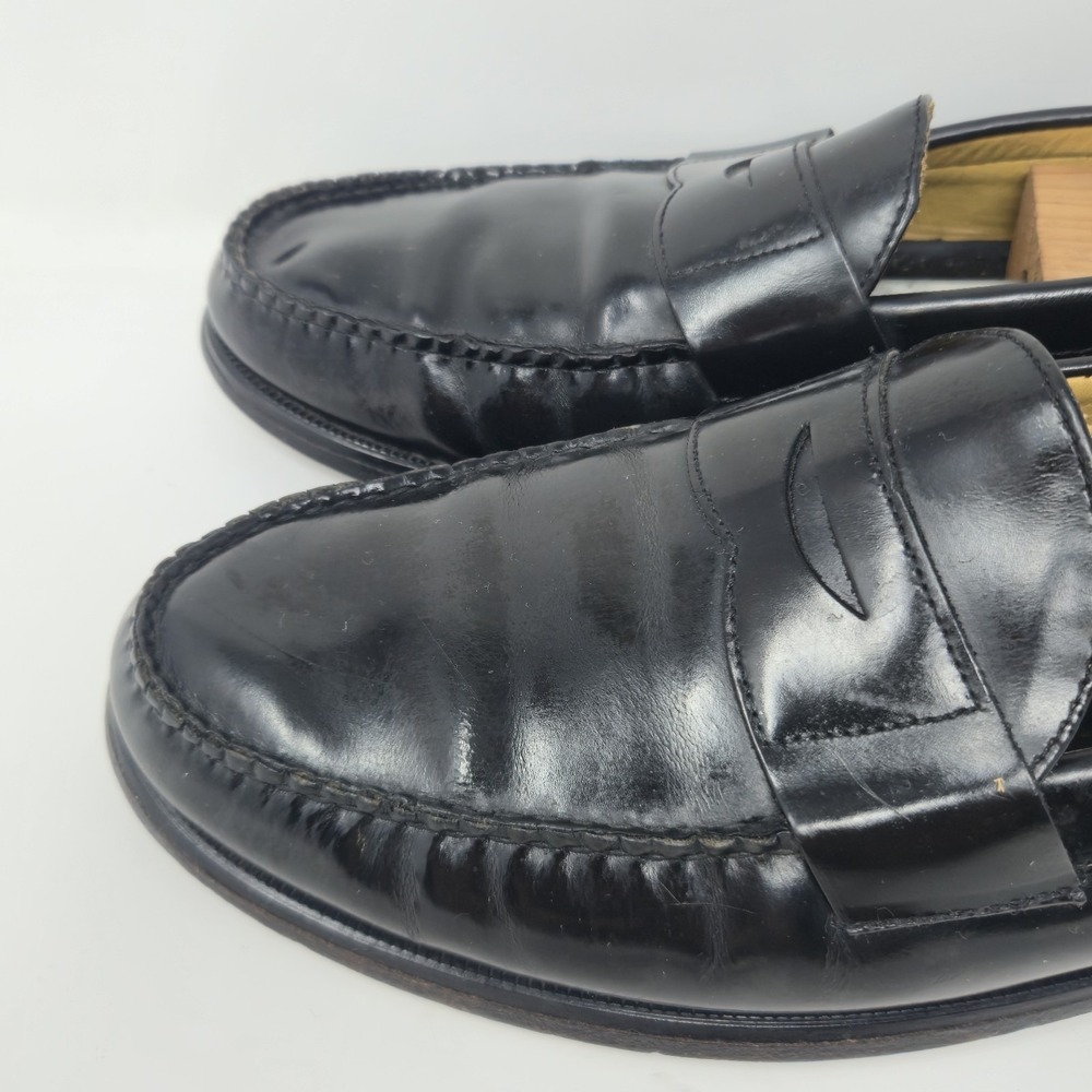 Brooks Brothers Mens Black Leather Penny Loafers Size 12 D Slip On Dress Shoes - Picture 9 of 16